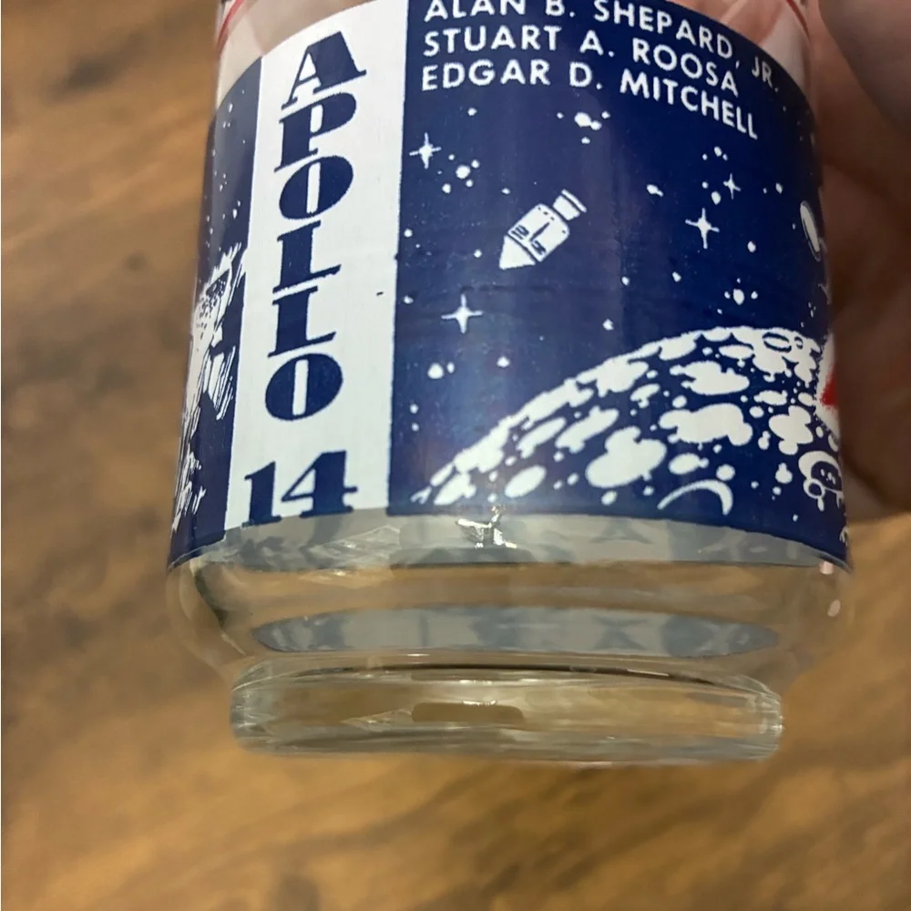 Vintage Apollo 14 Drinking Glass